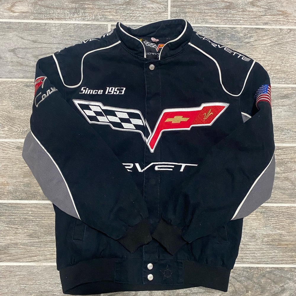 VINTAGE Corvette by JH DESIGN Black Twil Jacket